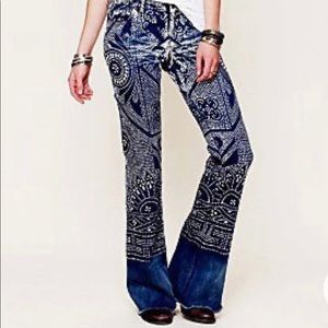 Free People Boho Bali Malaya Flare Jeans Size 28